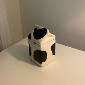 Cow Print Ceramic Sugar Bowl
